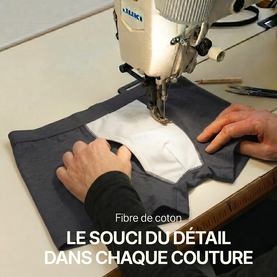 Boxer d'incontinence lavable pour homme